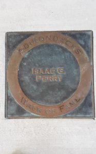 Isaac G. Perry plaque, Adirondacks Walk of Fame, Adirondack Welcome Center, Queensbury, New York
