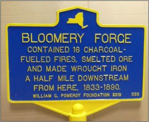 Bloomery Forge historical marker, 39 Lower Road, Clintonville, New York