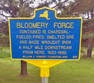 Bloomery Forge historical marker, 39 Lower Road, Clintonville, New York