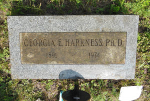 Georgia Elma Harkness gravestone, Harkness Cemetery