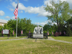 Keeseville Veterans Memorial, northwest corner of Front and Main Streets intersection