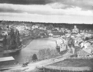Keeseville Village looking north from Mill Hill, 1890