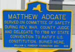 Matthew Adgate historical marker, Ausable Chasm Cemetery