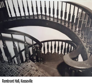 Perry Staircase, Rembrandt Hall, Keeseville, New York