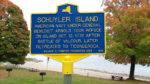Schuyler Island historical marker, Port Douglass Beach, Schuyler Road, Keeseville
