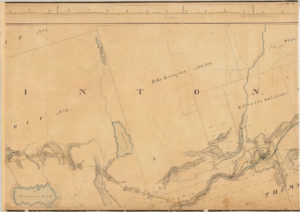 Map and Profile of the Road from Port Kent to Hopkinton (B)