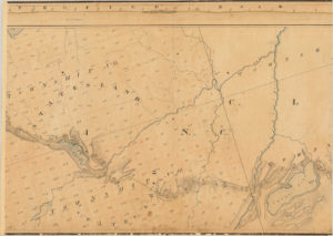 Map and Profile of the Road from Port Kent to Hopkinton (C)