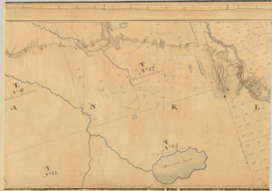 Map and Profile of the Road from Port Kent to Hopkinton (D)