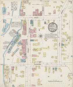 1884 Sanborn Fire Insurance map of Keeseville (1)