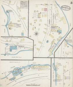 1884 Sanborn Fire Insurance map of Keeseville (3)
