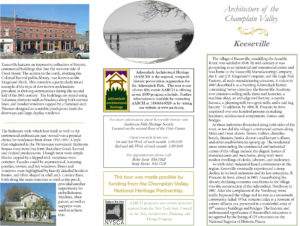 Keeseville architecture walking tour (AARCH), page 1