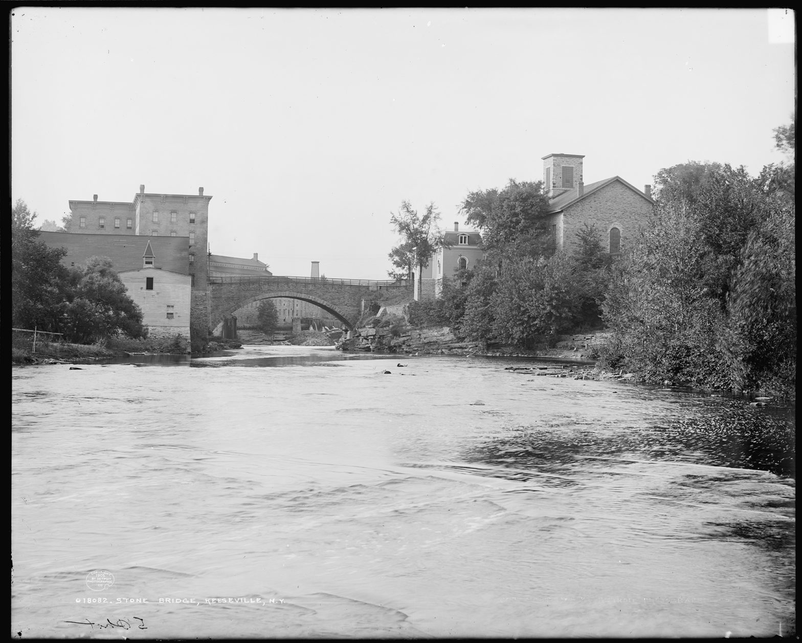 Stone Bridge, Keeseville, New York, c1905